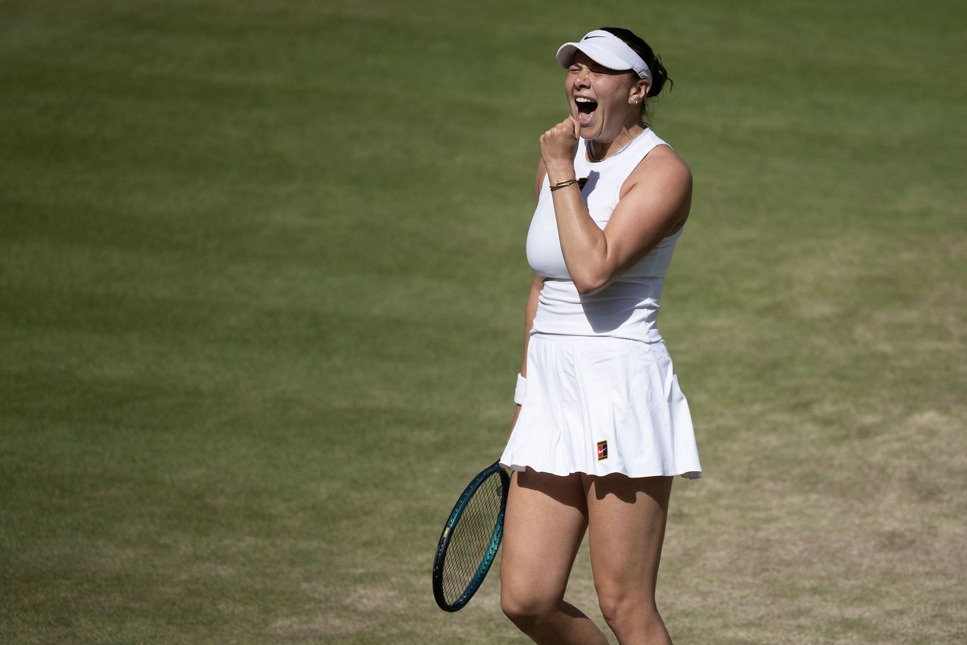 Amanda Anisimova at Wimbledon 2025. (Photo: Getty)